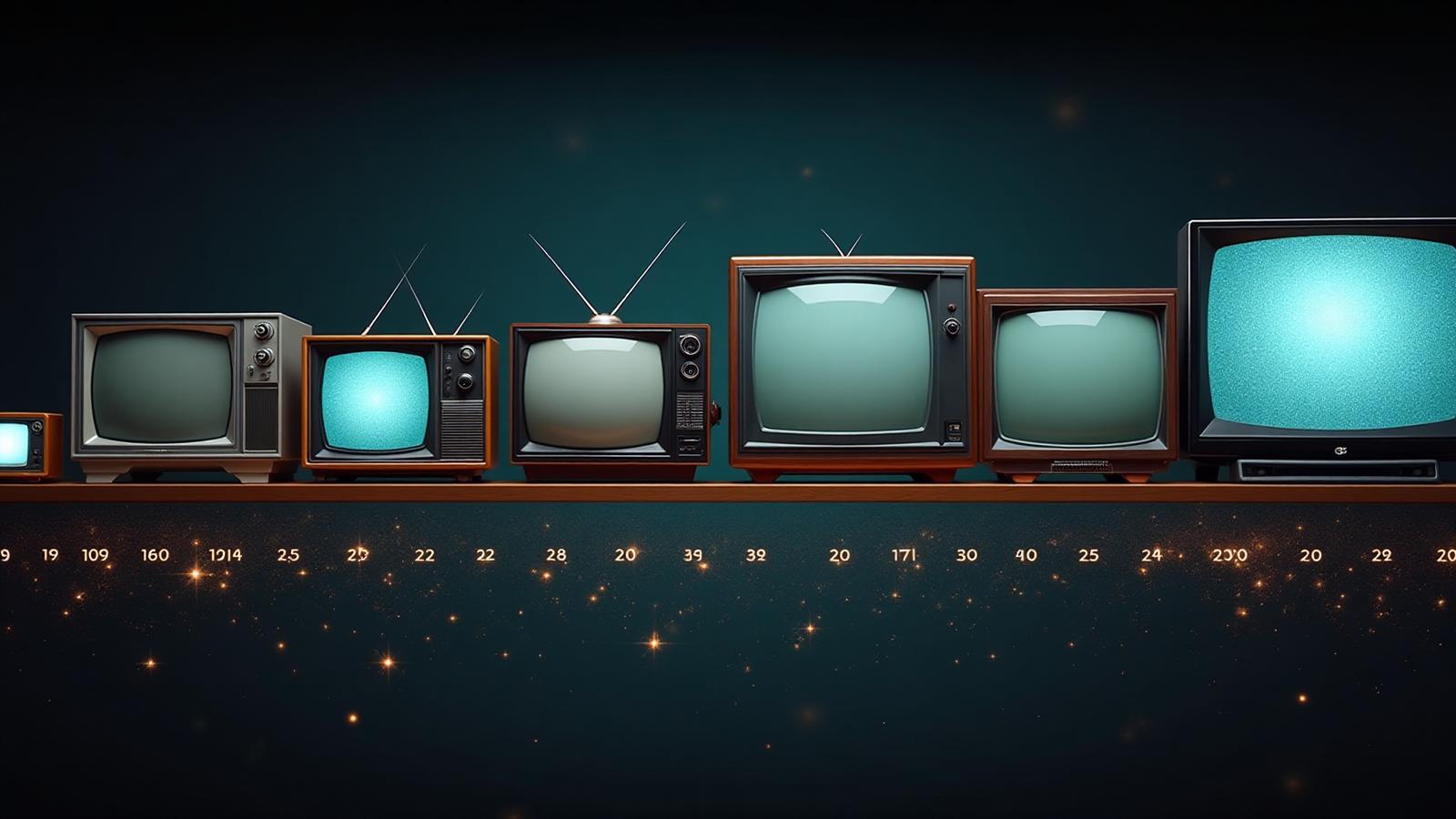 Tijdlijn van televisie evolutie van 1920s tot 2025